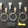 Stainless Steel Picture Rail Hooks with Standard Hooks (hangers) Bundle pack of 5
