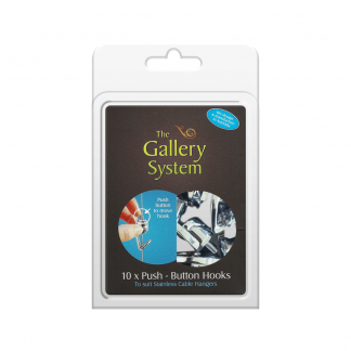 The Gallery System Push Button Hooks - Pack Shot