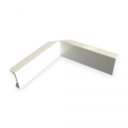 The Gallery Lighting System - White Internal Corner Cover - Front