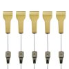 Brass Picture Rail Hooks with Standard Hooks Pack of 5