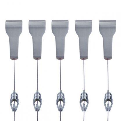 Stainless Steel Picture Rail Hooks with Push Button Hooks Bundle Stainless Steel Picture Rail Hooks with Push Button Hooks Pack of 5