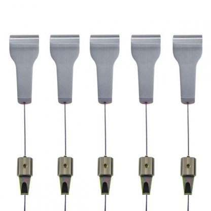 Stainless Steel Picture Rail Hooks with Standard Hooks Bundle Stainless Steel Picture Rail Hooks with Standard Hooks Pack of 5